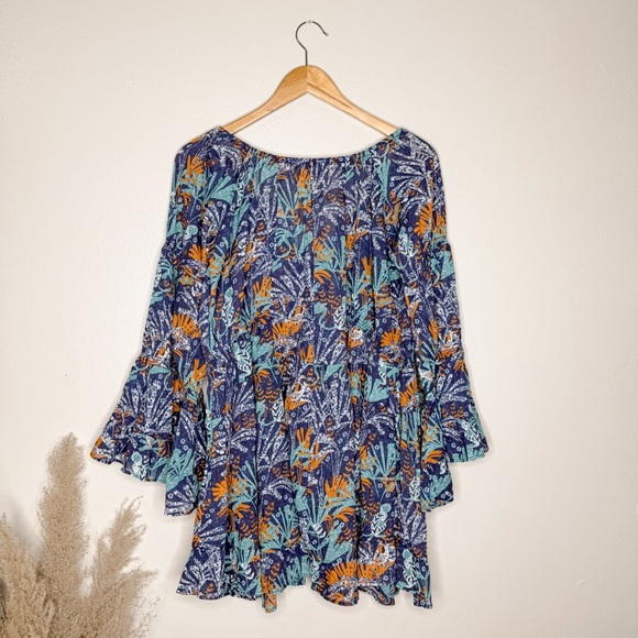 Anthropologie Celandine Boho Coverup Cotton Tunic Dress - Picture 3 of 13